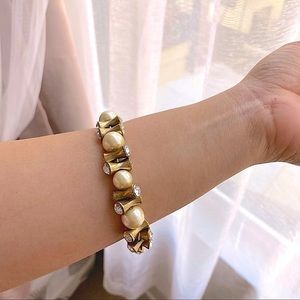 J CREW SPARKLING PEARL CRYSTAL BRACELET WOMEN